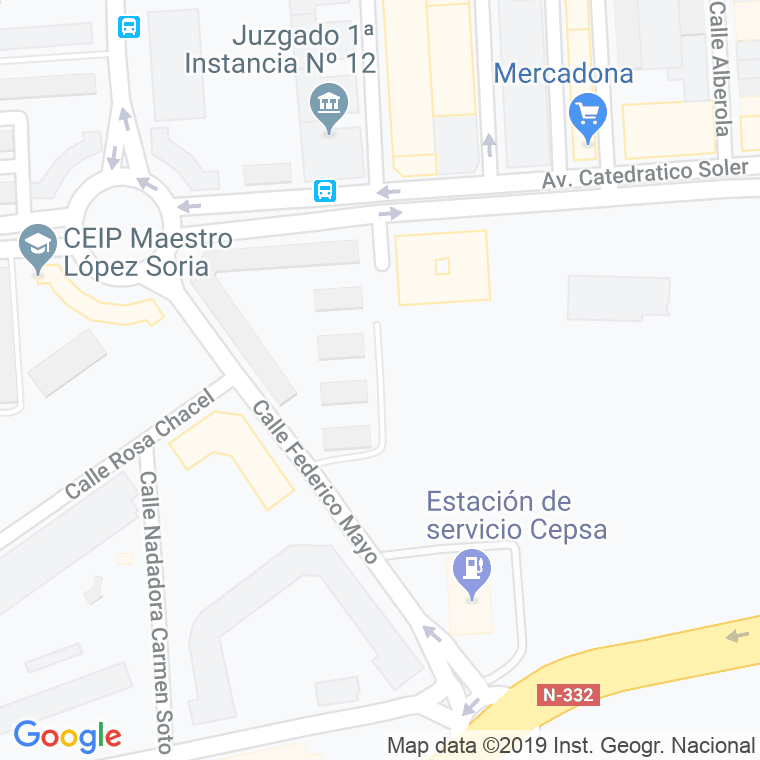 Código Postal calle Eduardo Marquina en Alacant/Alicante