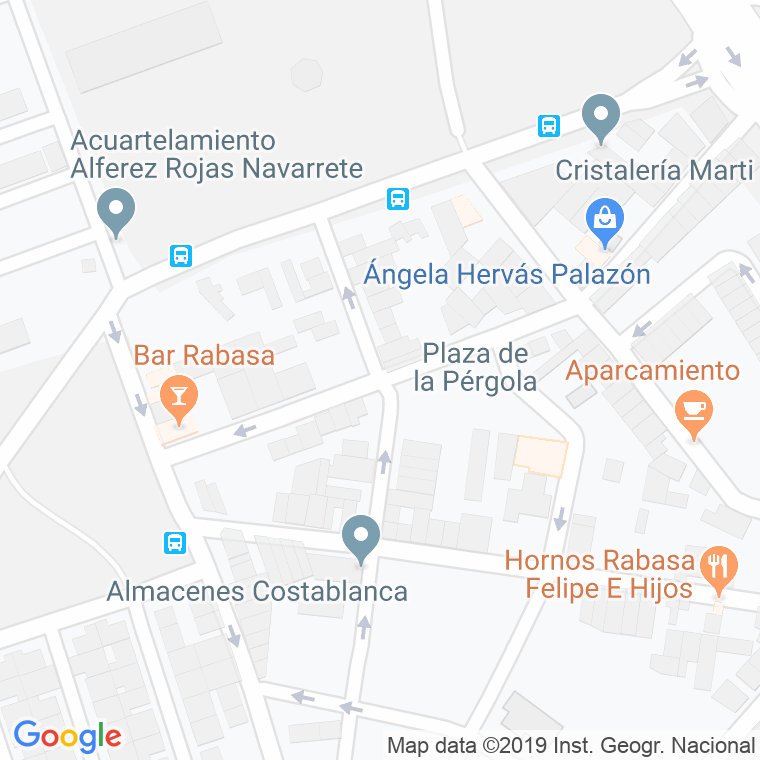 Código Postal calle Gata De Gorgos en Alacant/Alicante