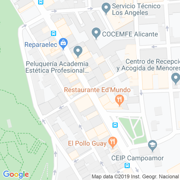 Código Postal calle General Prim   (Impares Del 7 Al Final)  (Pares Del 12 Al Final) en Alacant/Alicante