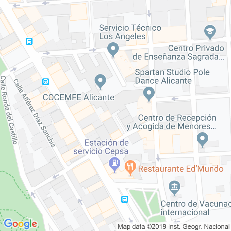 Código Postal calle General Prim, pasaje (Impares Del 1 Al Final)  (Pares Del 2 Al Final) en Alacant/Alicante