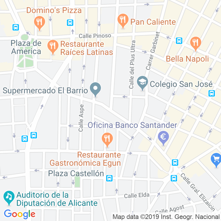 Código Postal calle Jaime Segarra   (Impares Del 1 Al 15)  (Pares Del 2 Al 6) en Alacant/Alicante
