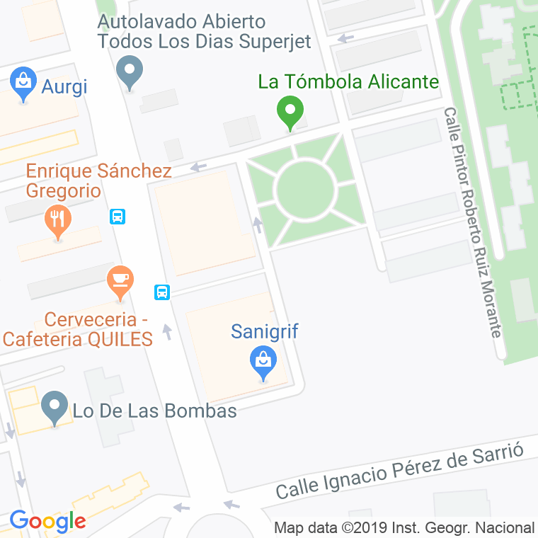 Código Postal calle Jarales, De Los, avenida en Alacant/Alicante