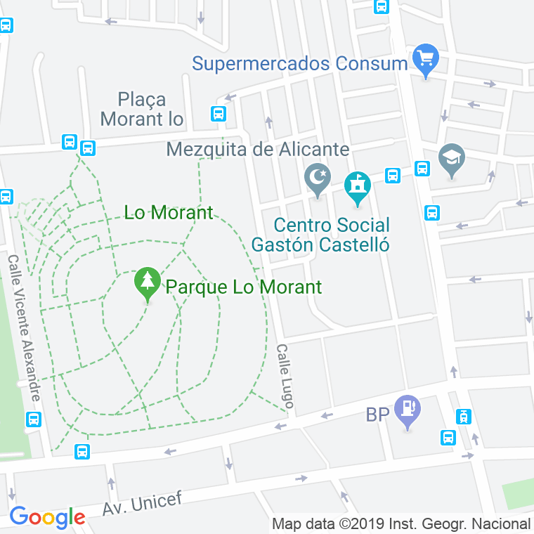 Código Postal calle Lugo en Alacant/Alicante