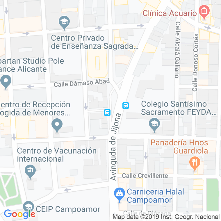 Código Postal calle Abad Pons en Alacant/Alicante