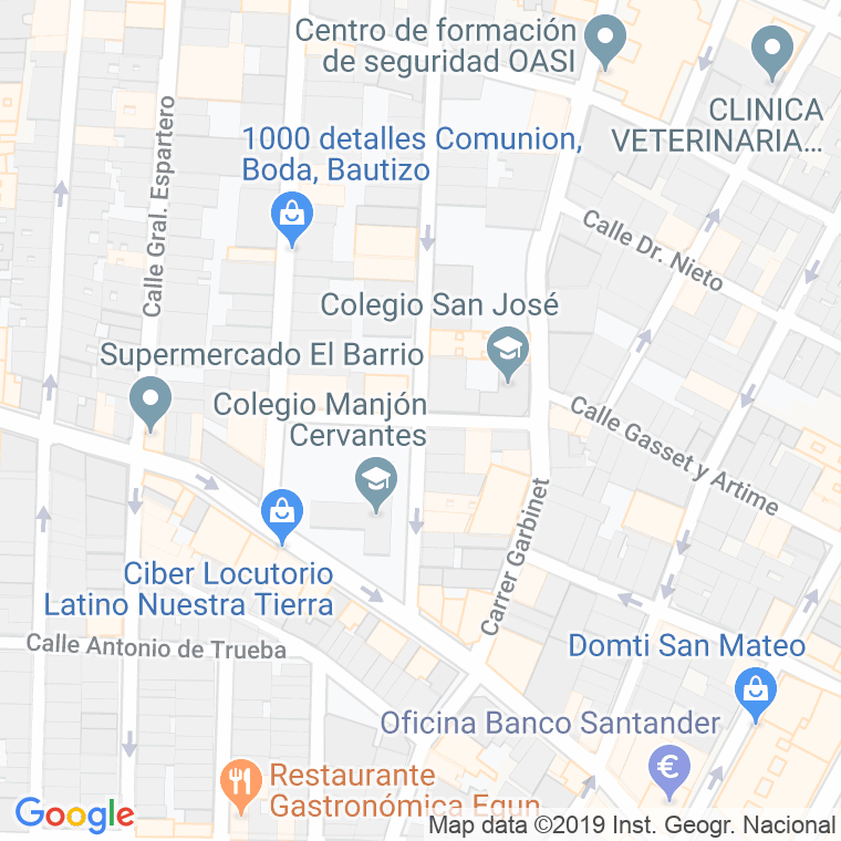 Código Postal calle Martos en Alacant/Alicante