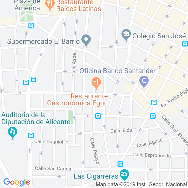 Código Postal calle Treinta De Marzo en Alacant/Alicante