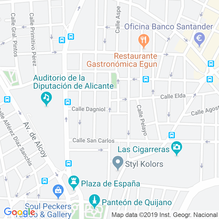 Código Postal calle Valencia en Alacant/Alicante