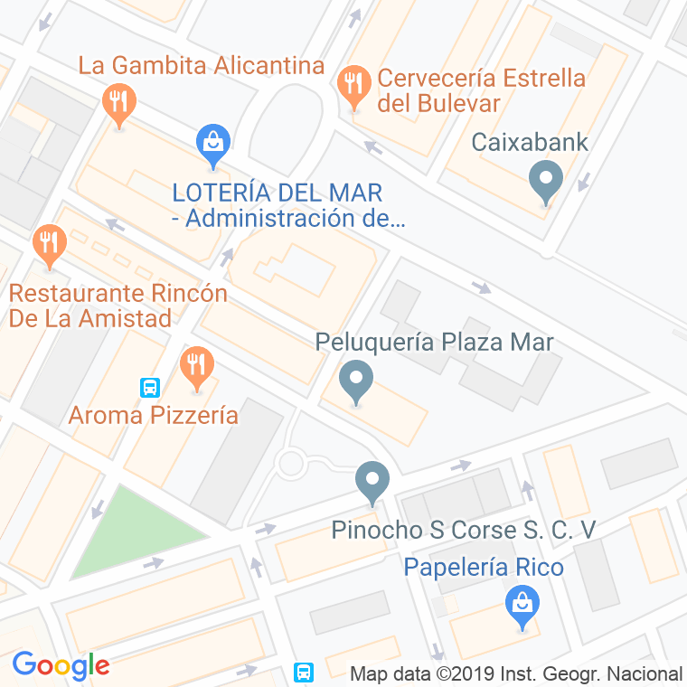 Código Postal calle Bon Repos, pasaje en Alacant/Alicante