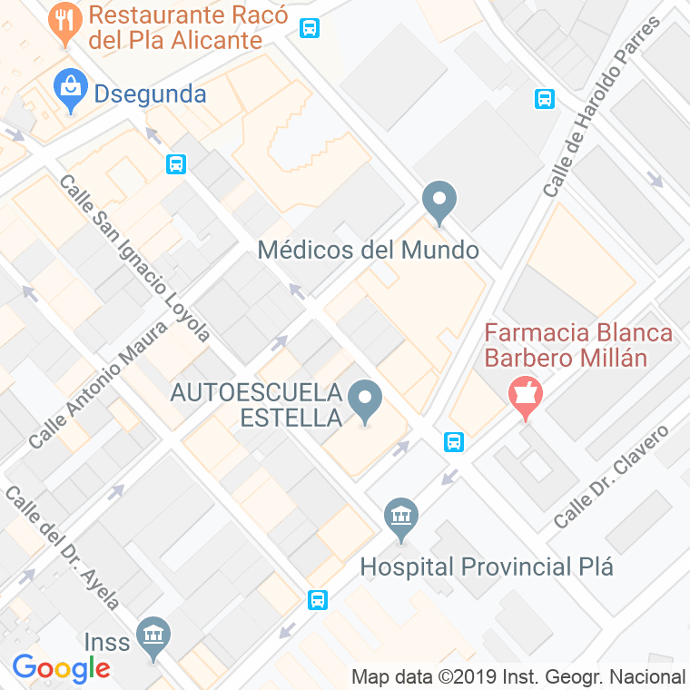 Código Postal calle Ingeniero Canales en Alacant/Alicante