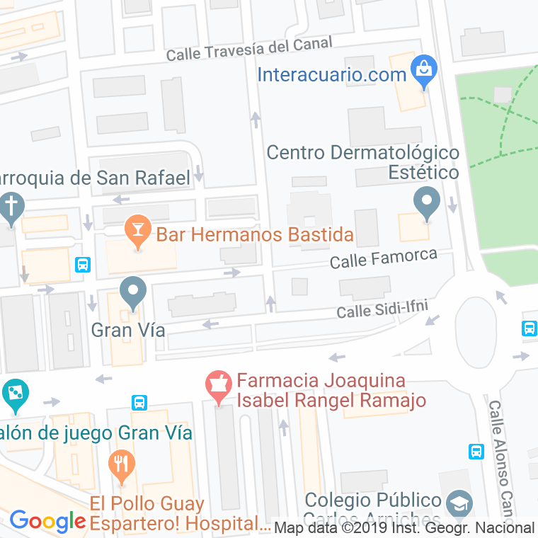 Código Postal calle Famorca en Alacant/Alicante