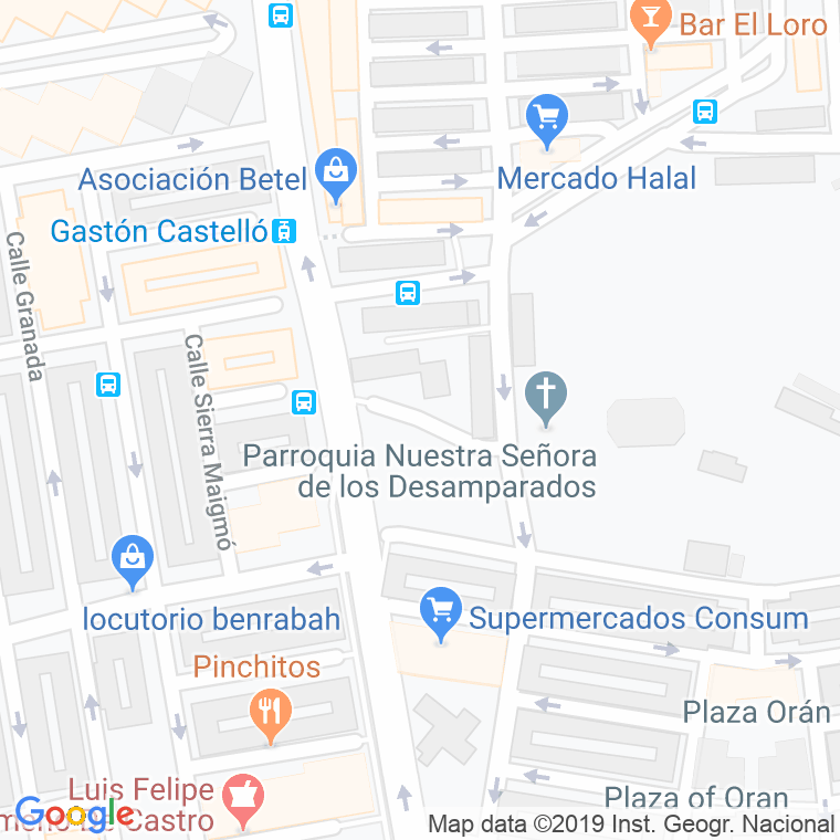 Código Postal calle Jaspe en Alacant/Alicante