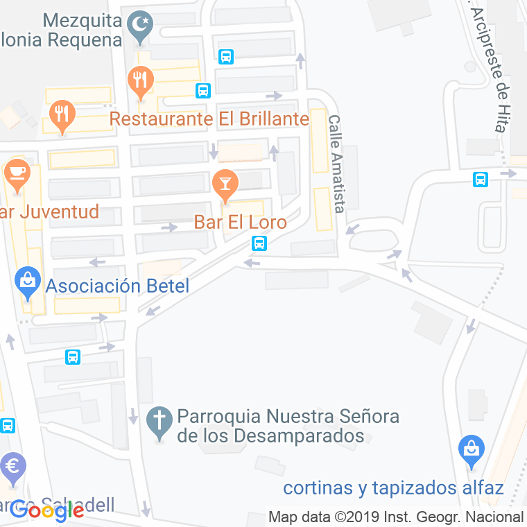 Código Postal calle Serpentina, La en Alacant/Alicante