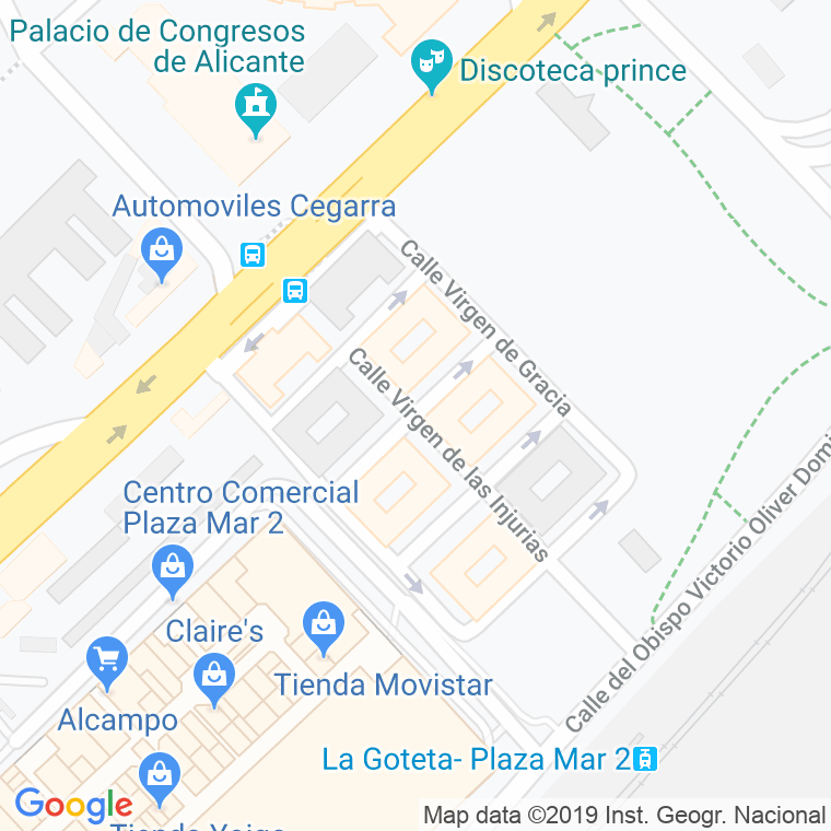 Código Postal calle Doña Dolsa en Alacant/Alicante