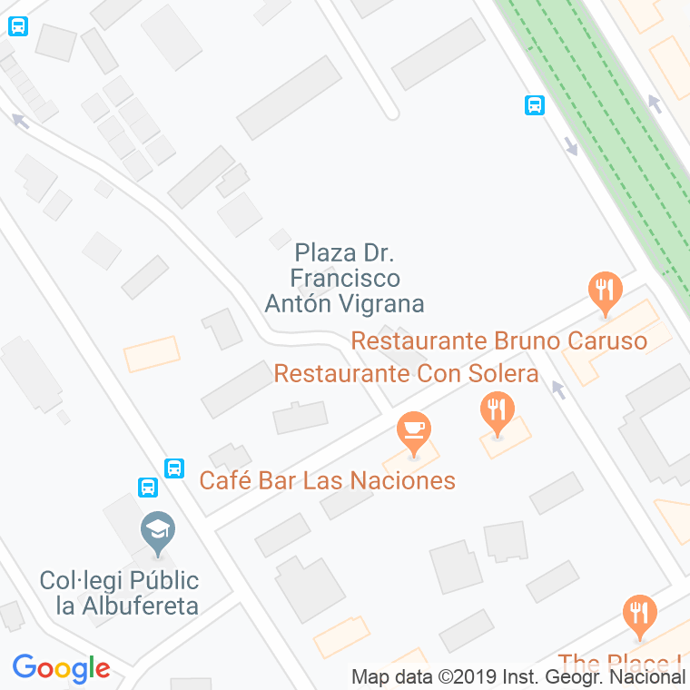 Código Postal calle Francisco Anton Vigraña, plaza en Alacant/Alicante