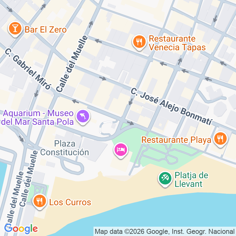 Código postal de Calle Garcia Braceli en Santa Pola