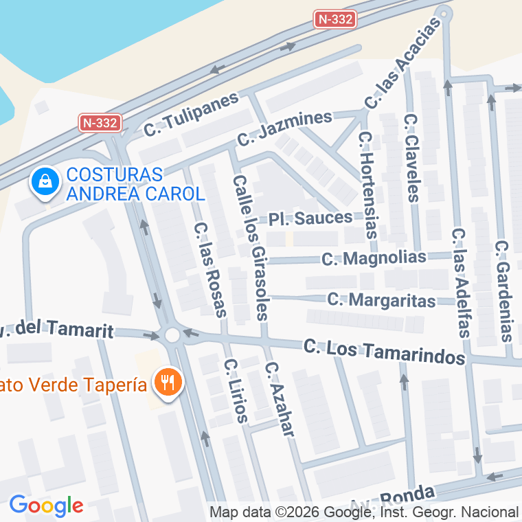 Código postal de Calle Girasoles (los) en Santa Pola