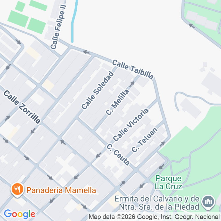 Código postal de Calle Melilla en Santa Pola
