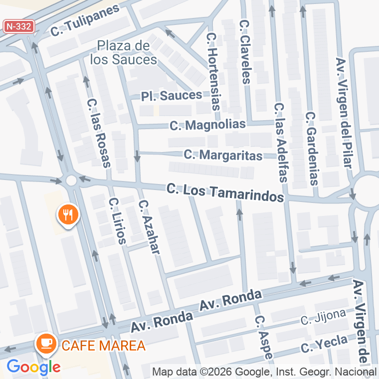 Código postal de Calle Tamarindos (los) en Santa Pola