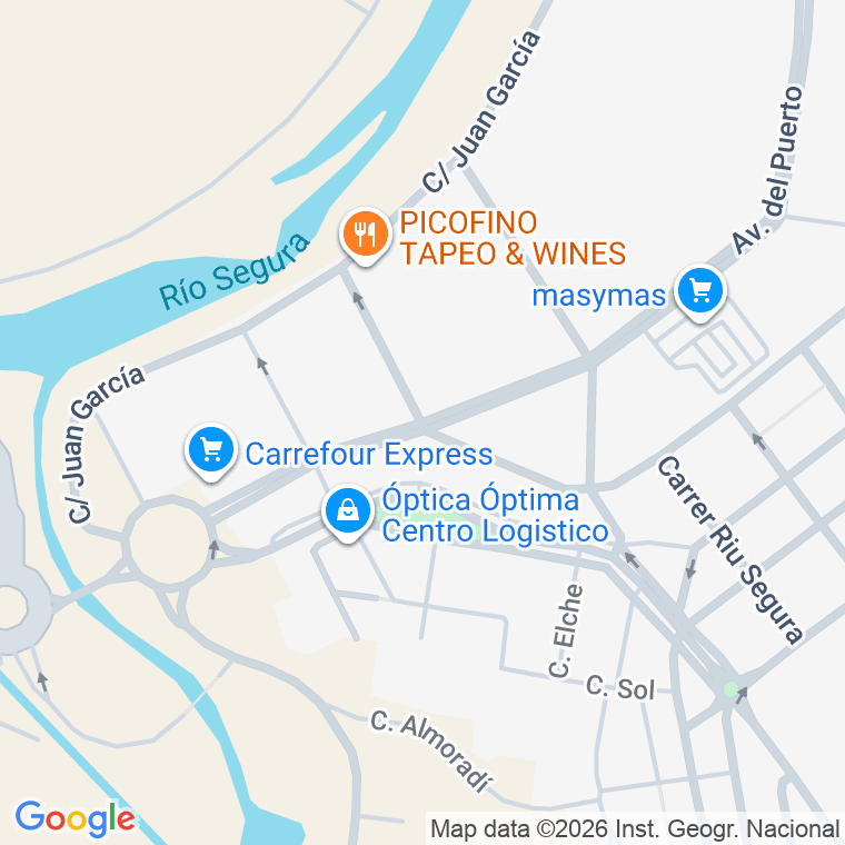 Código postal de Calle Maestro Antonio Mora Puch en Guardamar del Segura