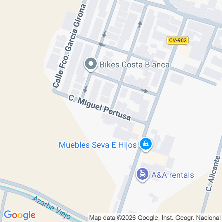 Código postal de Calle Miguel Pertusa en Daya Nueva