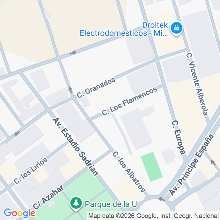 Código postal de Calle los Flamencos en Almoradi