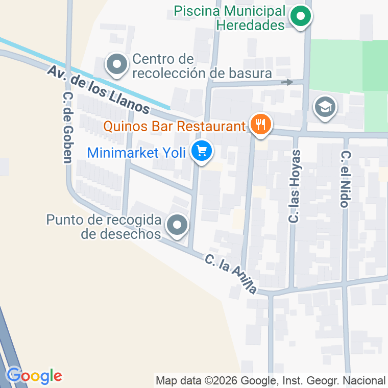 Código postal de Calle Joaquin Culiañez en Heredades (las)