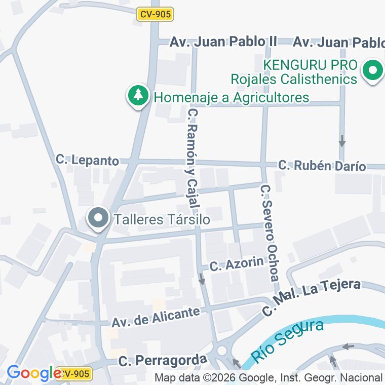 Código postal de Calle Ramon y Cajal en Rojales