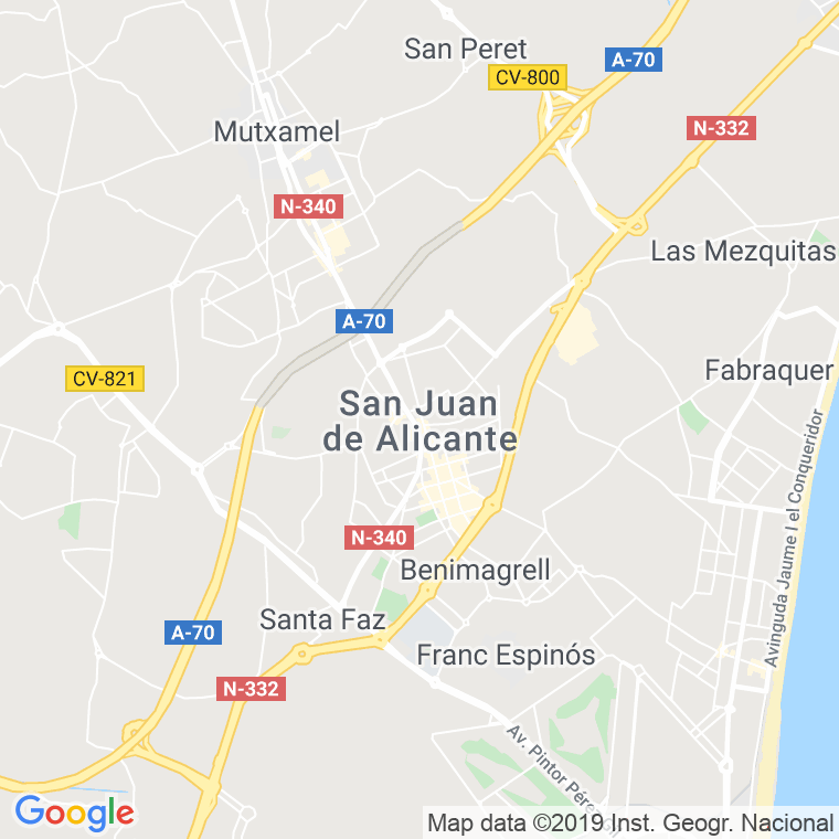 Código Postal de Lomas De San Juan en Alicante