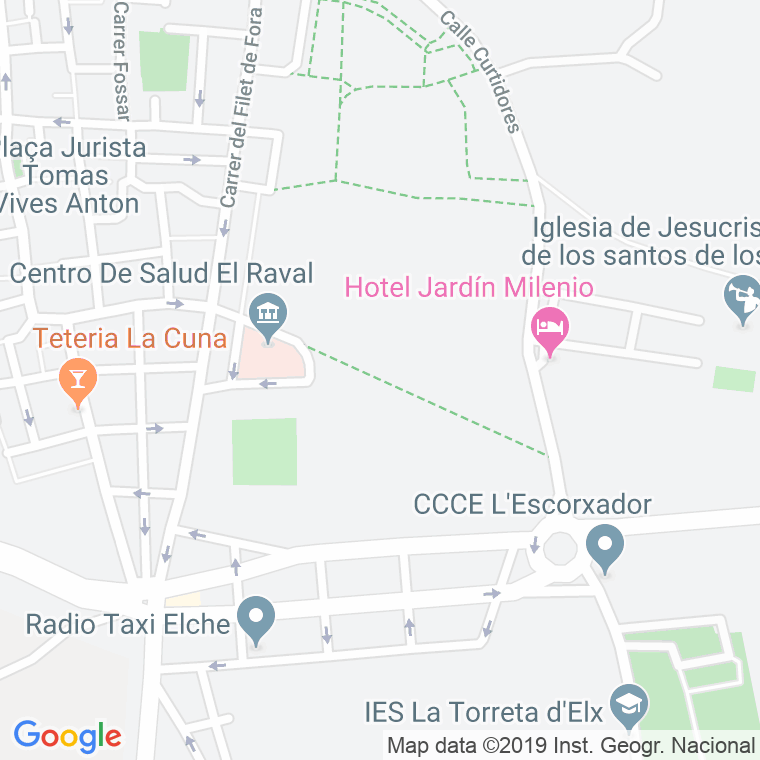 Código Postal calle Felip, De, cami en Elx/Elche