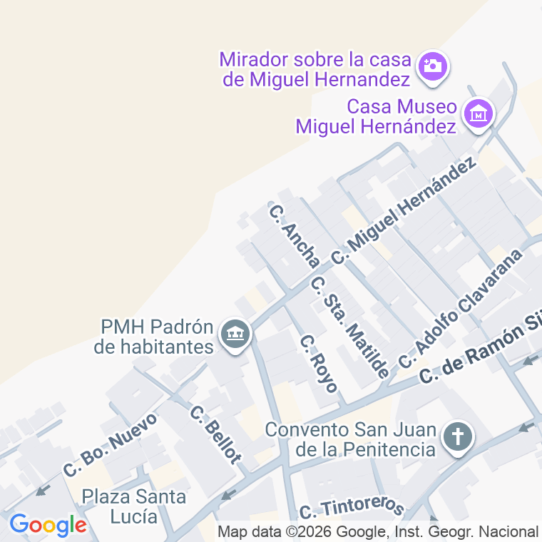Código postal de Calle Poeta (el) en Orihuela