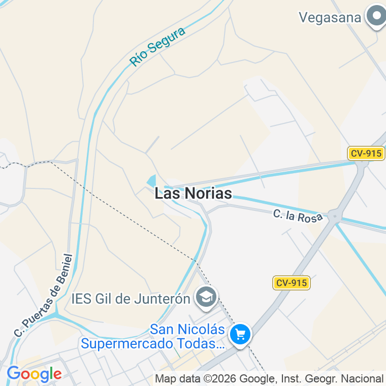 Código postal de Norias, las en Alicante
