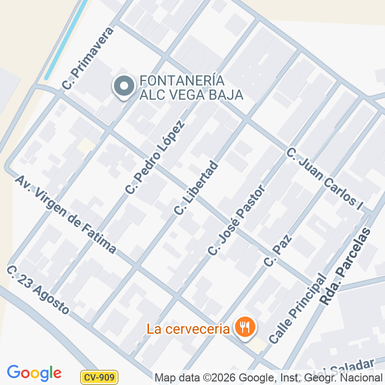 Código postal de Avda Pais Valenciano en San Isidro