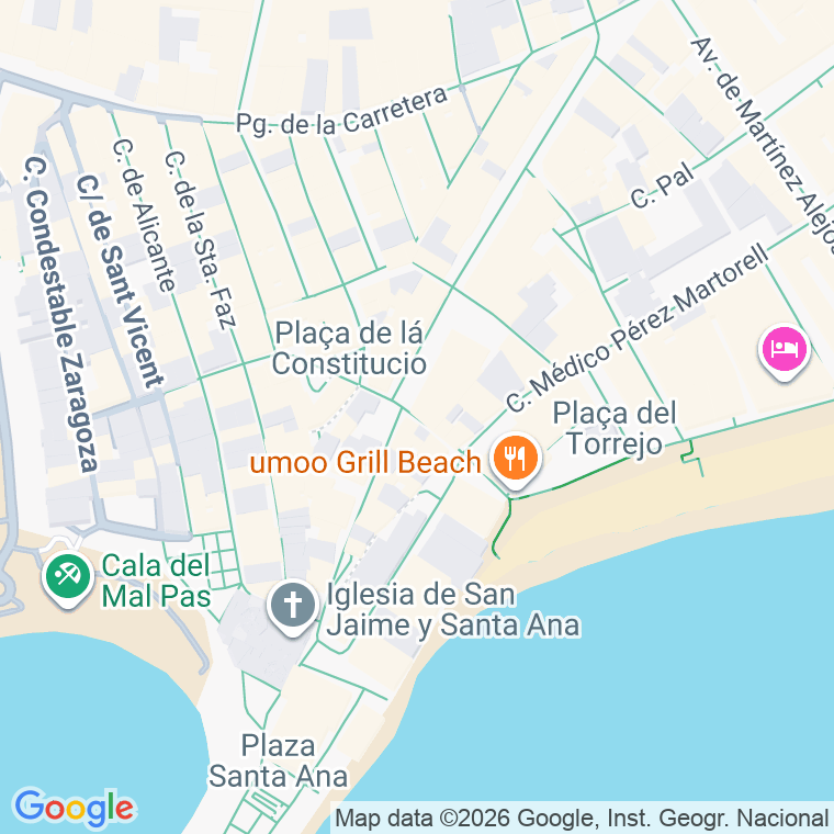 Código postal de Carmela Martinez en Benidorm