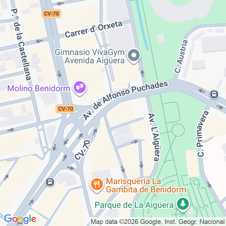 Código postal de Colombia en Benidorm