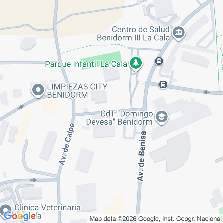 Código postal de Denia en Benidorm