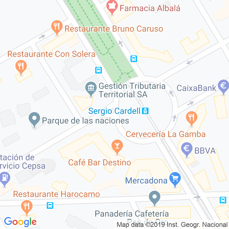 Código Postal calle Deportista Sergio Cardel, glorieta en Alacant/Alicante