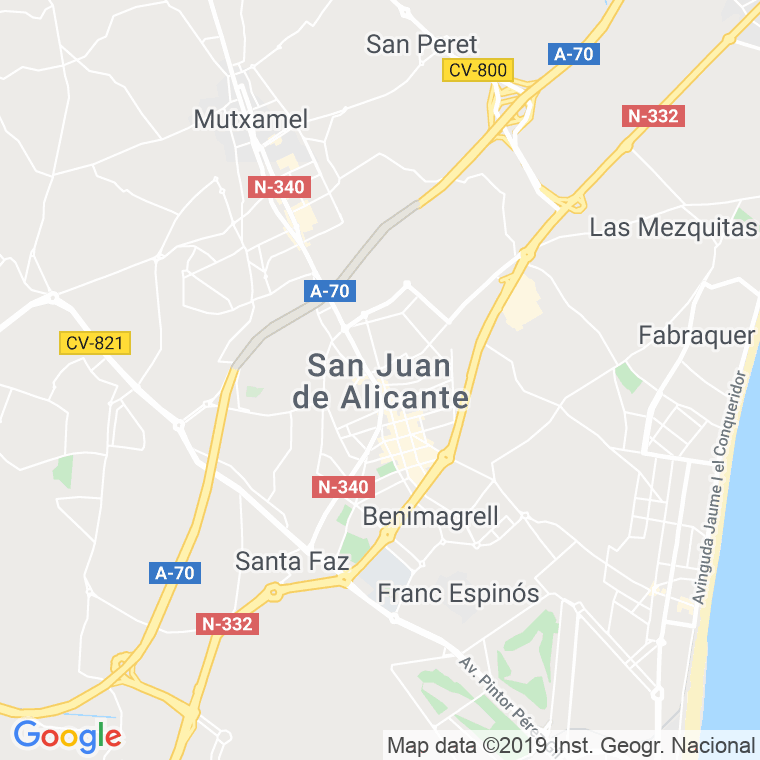 Código Postal de Sant Joan D'alacant en Alicante