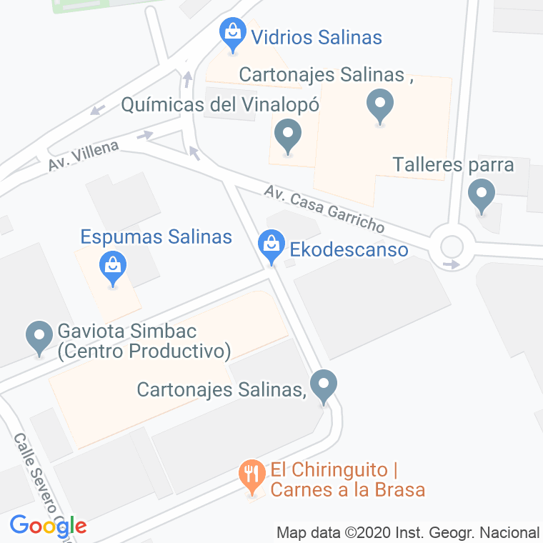 Código Postal de Collado De Salinas en Alicante