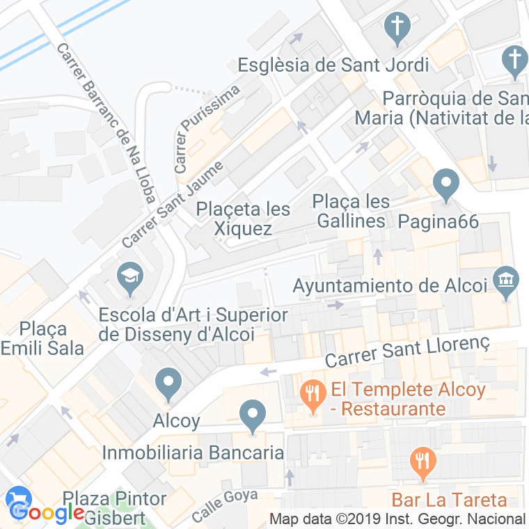 Código Postal calle Barbacana en Alcoi/Alcoy