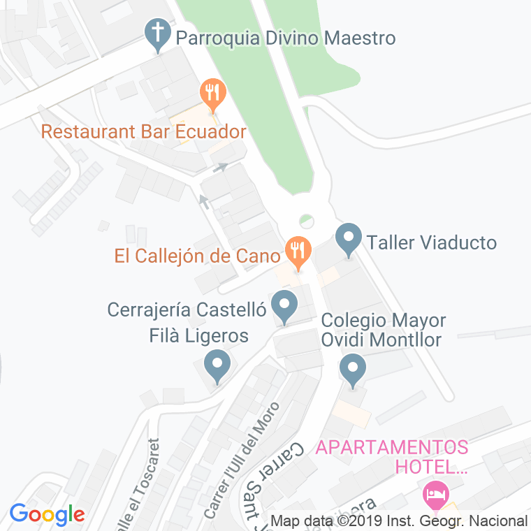 Código Postal calle Metge Goncal Salvador Llacer en Alcoi/Alcoy