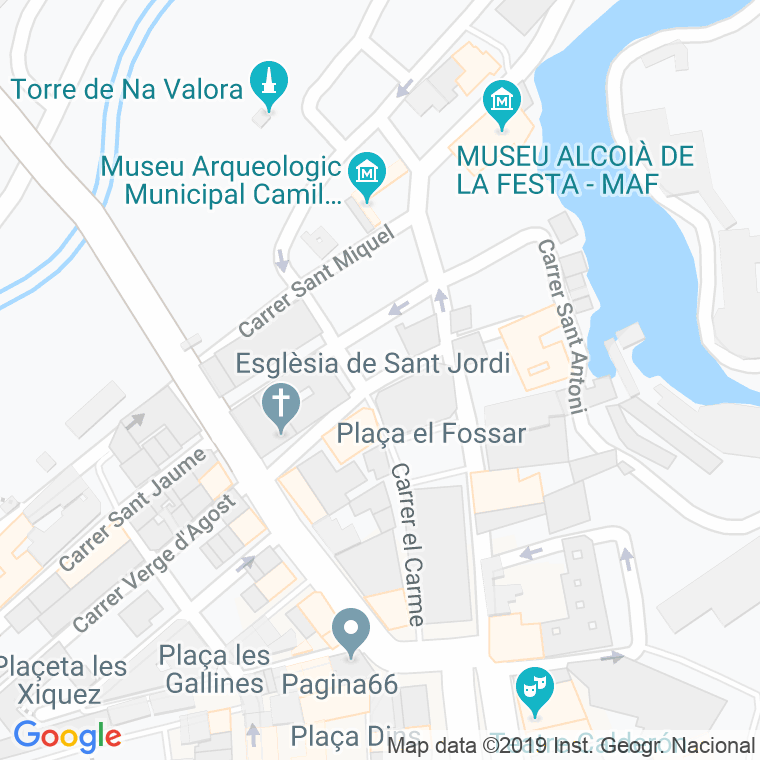 Código Postal calle Sant Blai en Alcoi/Alcoy