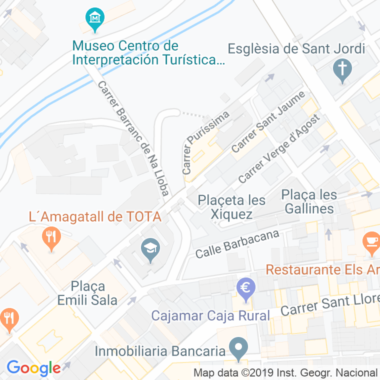 Código Postal calle Sant Jaume en Alcoi/Alcoy
