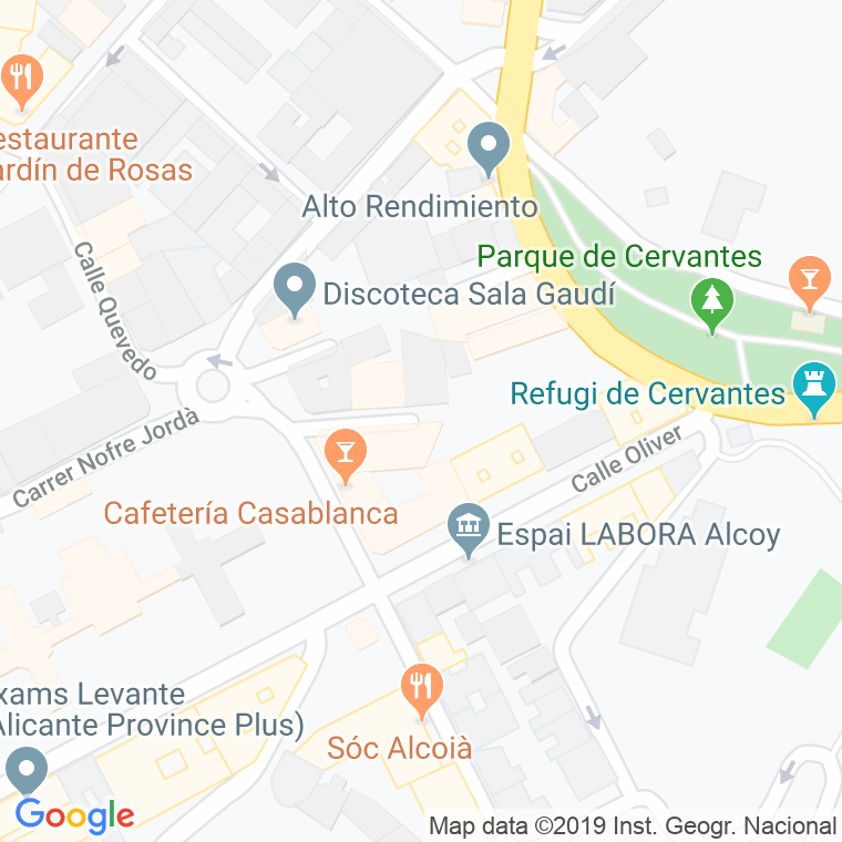 Código Postal calle Benifallim en Alcoi/Alcoy