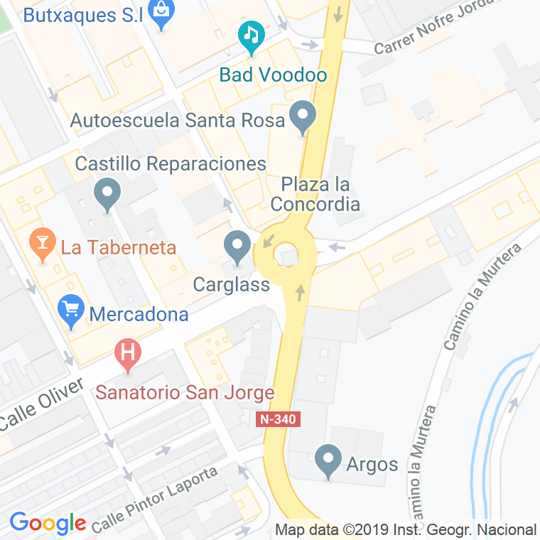 Código Postal calle Concordia, De La, plaça en Alcoi/Alcoy