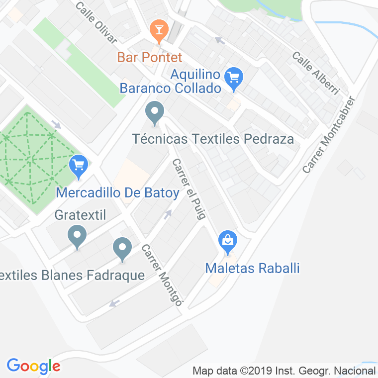 Código Postal calle Puig, El en Alcoi/Alcoy