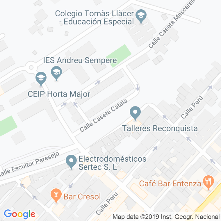 Código Postal calle Caseta Catala en Alcoi/Alcoy