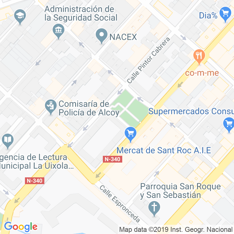 Código Postal calle Font De L'horta en Alcoi/Alcoy