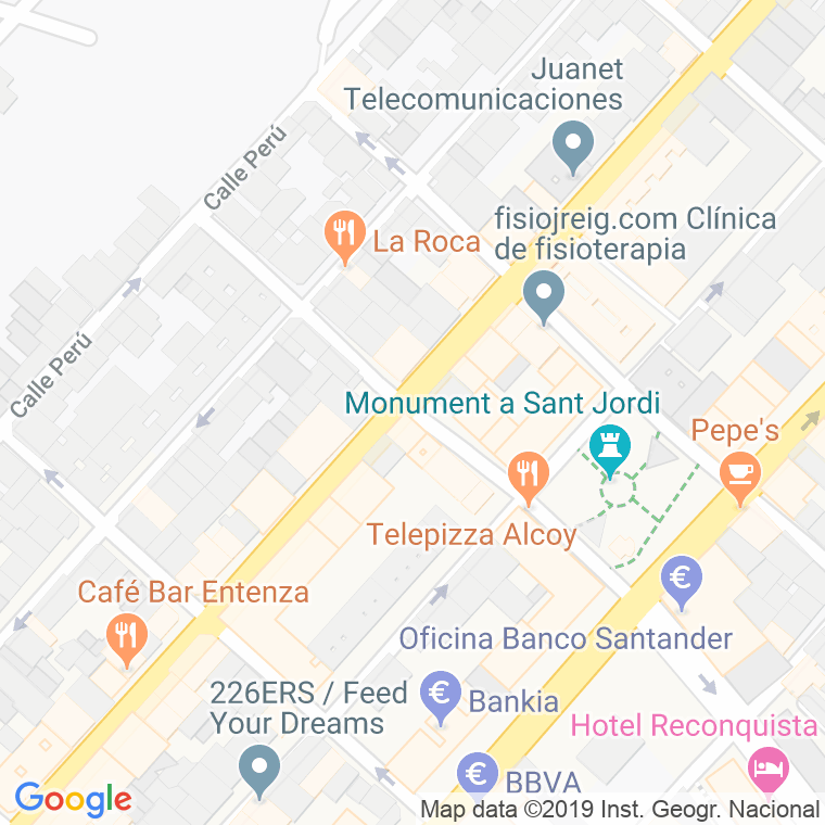 Código Postal calle Gongora en Alcoi/Alcoy