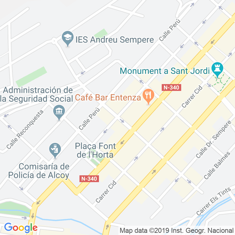 Código Postal calle Isabel La Catolica en Alcoi/Alcoy