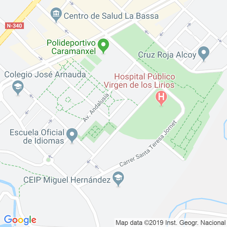 Código Postal calle Ciclista Blai Domingo Llido, plaça en Alcoi/Alcoy